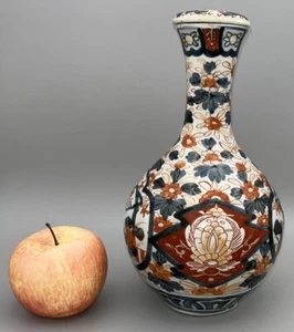 Antike japanische Imari Vase Deckel Meiji Periode Vase Deckel 26 cm hoch 明治時代 古伊万里 - Bild 1 von 17