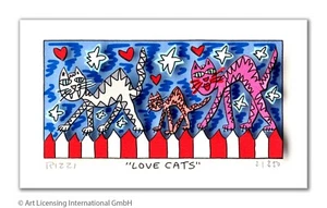 James Rizzi  3 D " Love Cats " - Imagen 1 de 1