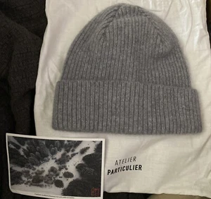 NEW ATELIER SCOTCH AMSTERDAM COUTURE Beanie Hat KNIT GREY 75% Wool + Dust Bag - Picture 1 of 1