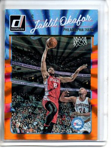 2016-17 DONRUSS JAHLIL OKAFOR ORANGE LASER 