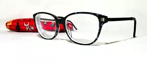 Nicole Miller Linden eyewear Eyeglass frames 55-17-137, Blue/Black - Picture 1 of 12