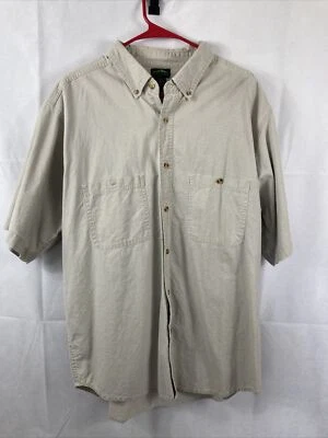 White Sierra Button Front Short Sleeve Hiking Camping Shirt Size Men’s XL - Image 1 of 4