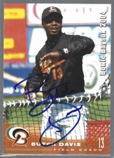 Butch Davis 2004 Grandstand Bowie Baysox IP autograph signed card
