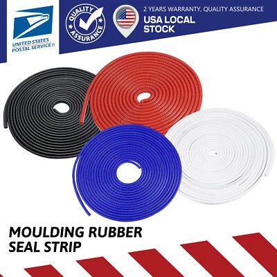 U-Shape Car Door Edge Moulding Strip Trim Seal Auto Guard Rubber Protector - Image 1 of 4