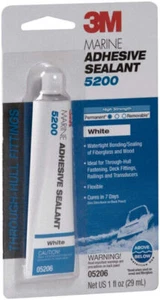 3M 05206 Marine Adhesive Sealant 5200 White 1 oz Tube - Picture 1 of 1