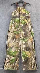 Walls Camo Bib Overalls Youth 18/29x26 Realtree Full Zip Leg Light Insulation - Picture 1 of 11
