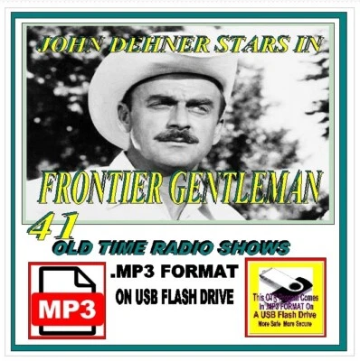 FRONTIER GENTLEMAN 41 Unique Oldtime Radio Shows MP3 OTR On USB Flash Drive Foto 1 de 4
