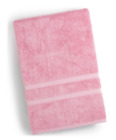 Charter Club Elite 100% Hygro Cotton Geometric Jacquard Border Bath Towel - Pink