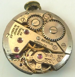 Benrus AY2 Mechanical Wristwatch Movement - Parts / Repair - Picture 1 of 5