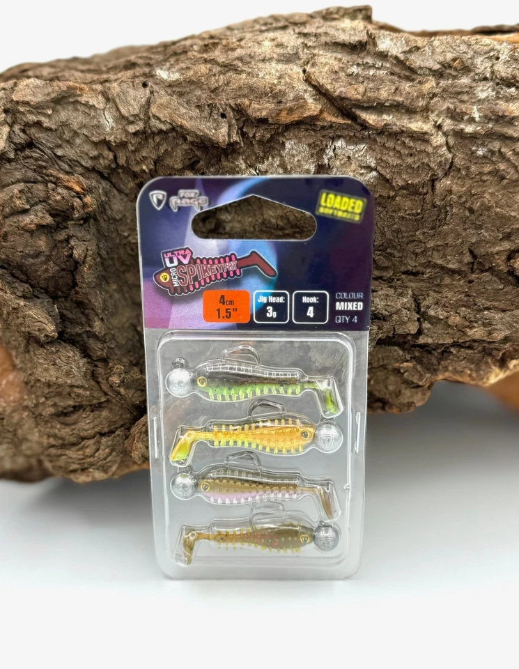Fox Rage Ultra UV Spikey Fry Loaded Lure Pack 4 Stück 4cm 3g Barsch Köder - Bild 1 von 4