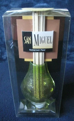 San Miguel ~ Somerset Pear Fragrance Oil ~ 6 Reeds  1.7 fl. oz...NIB - Image 1 of 4