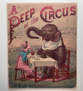 Circus Poster Peep Circus Carnival Art Freak Show Poster Vintage Style Print - Picture 1 of 5