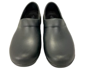 Crocs On the Clock dual comfort black slip resistant work shoes clogs Women's 11 - Picture 1 of 12