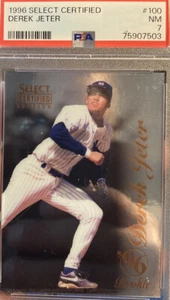 DEREK JETER 1996 SELECT CERTIFIED #100 YANKEES HOF NM or better - Picture 1 of 3