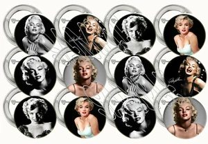 Marilyn Monroe Buttons, 2.25" Pins Party Favor Giveaways Metal Pinback - 12 pcs - Picture 1 of 1