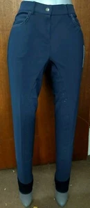 Performance Full Seat Equitazione Breggings (Blue Berry) Eu38 Uk10 Vita 26" (2380) (B1 - Foto 1 di 3