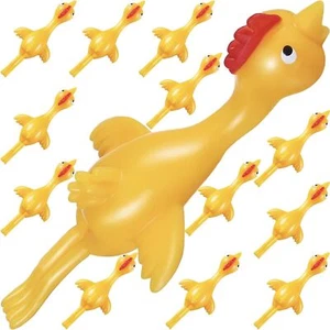 12pk Slingshot Chicken Finger Toys Party Favors for Kids 4-8-12 Boys Teens, - Picture 1 of 7