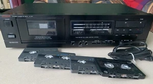 LUXMAN K-100 Stereo Kassetten Deck Tapedeck + 4 TDK-Leerkassetten - Bild 1 von 8