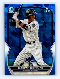 2023 Bowman Chrome Sapphire Edition Bladimir Restituyo #BCP-234 Rockies - Picture 1 of 2