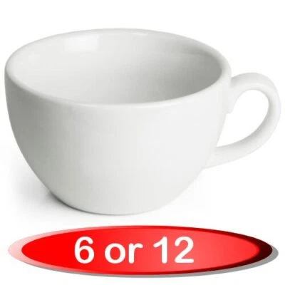 Kaffeetassen 25cl Schüsselform Cappuccino 8,8 Unzen Cafe Royal Genware feine China Box 6