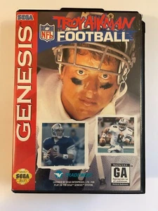 Troy Aikman NFL Football (Sega Genesis, 1994) - Complete - Picture 1 of 7