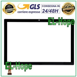 TOUCH SCREEN VETRO MEDIACOM SMARTPAD 10 AZIMUT3 M-SP1AZ3L2 ORIGINALE NERO - Foto 1 di 1