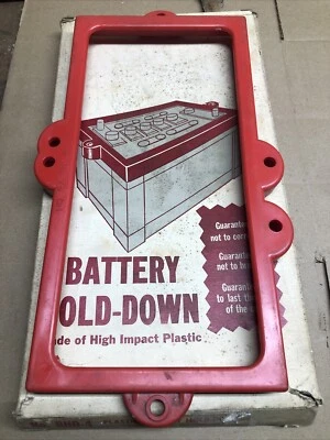 Oldsmobile 1954-60 12 voltios batería retención en caja 3A4 Foto 1 de 4