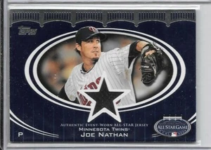 Tarjeta de béisbol 2008 Joe Nathan Jersey #AS-JN Topps Minnesota Twins All-Star Game - Imagen 1 de 2