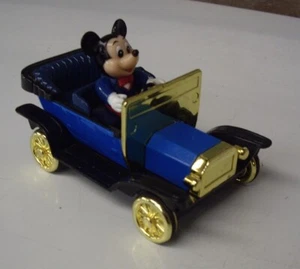 Mickey Mouse Oldtimer Pull Back Tin Friction (Walt Disney) Toy Car - Bild 1 von 7