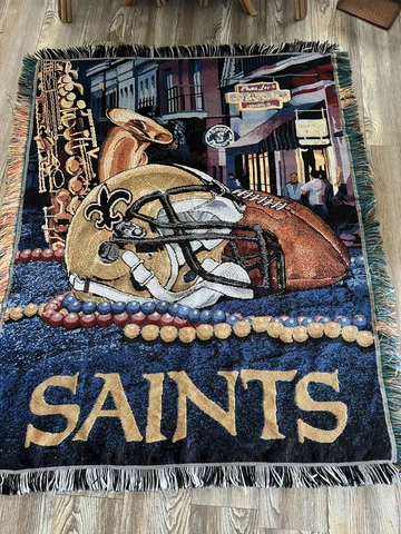 New Orleans Saints Large Throw Blanket Cover