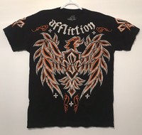 Affliction Womens Georges St Pierre GSP Rush Union Reversible T-shirt | eBay