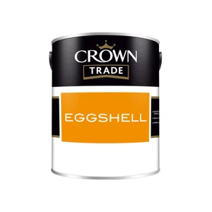 Crown Trade Oil Based Eggshell Paint White for Woodwork Walls High Traffic Areas - Picture 1 of 1