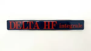 BADGE LANCIA DELTA INTEGRALE - ORIGINALE SAIT -scritta logo. - Foto 1 di 17