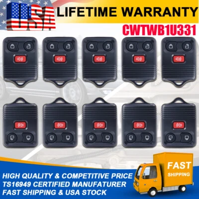 10 брелоков дистанционного управления для Ford Explorer 1998-2005 годов выпуска CWTWB1U212 CWTWB1U345 CWTWB1U331 - Изображение 1 из 4