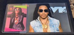 LENNY KRAVITZ TRADING CARD & MTV PHOTO - Picture 1 of 4