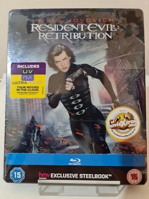 RESIDENT   EVIL   RETRIBUTION   BLU-RAY     STEELBOOK,   DISPATCH    SAME    DAY - Image 1 of 4