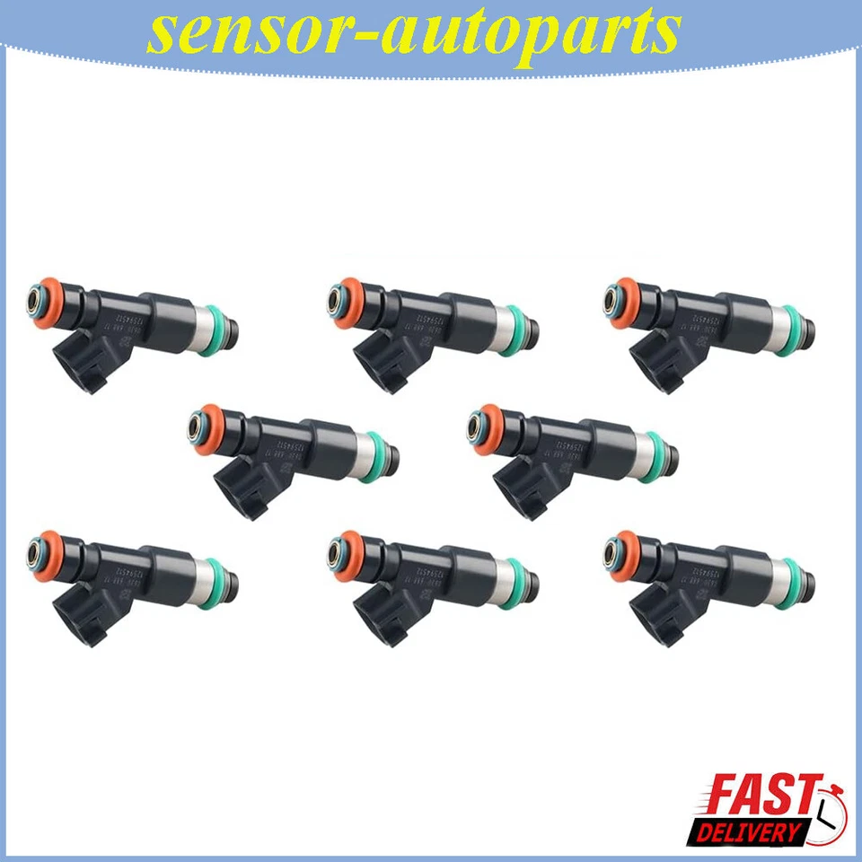 Inyector de combustible 8 piezas 12594512 FJ977 para Chevrolet Silverado 1500 2007-2009 5,3 L Foto 1 de 4