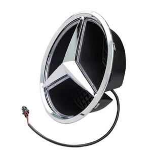 Chrome Front LED Grill Emblem Fit For Mercedes Benz 2015-19 GLC300 GLE450 GLS550 - Picture 1 of 12