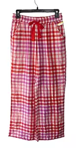 B.P. Size XS Pink Plaid Flannel Drawstring Waist Pajama Pants - Picture 1 of 5