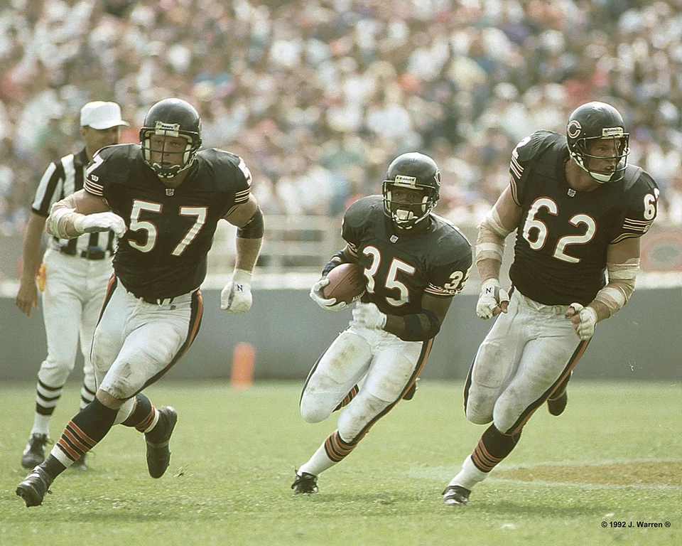 Foto 8x10 Tom Thayer Neil Anerson Mark Bortz 1992 Chicago Bears Foto 1 de 1