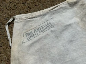 VTG Cotton Advertising Work Apron Workwear PAN AMERICAN LINEN SERVICES - Picture 1 of 6