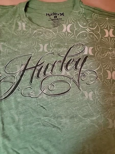 Hurley Herren Graphic Tee T-Shirt grün, Gr. L, Rundhals, Kurzarm - Bild 1 von 3