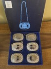 Silver Plated Bottle Lables x6