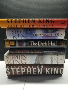 Lot of 6 Stephen King Hardback Hardcover Books Random Mix HORROR - Imagen 1 de 10