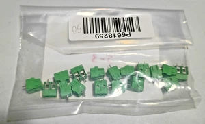 LOT  OF 17: 2-Position Wire to Board Terminal Block Horizontal with Board 5.00mm - Picture 1 of 3