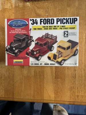 Lindberg 34 Ford Pickup 1/25 Scale Build 1 Of 3 Ways Sealed 72157 - Image 1 of 3