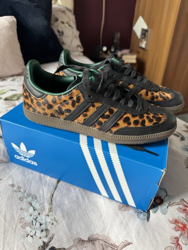 Adidas Samba nere verdi leopardate UK 5