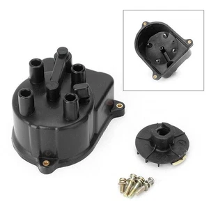 Black Distributor Cap W/ Rotor Fits Honda Civic 1992-1995 1993 1994 30103P08003 - Picture 1 of 8
