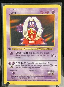 Jynx #31/102 1st Edition Shadowless Base Set Pokemon TCG - Picture 1 of 19