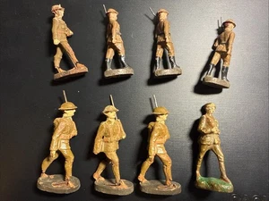 Konvolut 7 Elastolin Lineol Infanterie WW 2 Spielzeugsoldaten Germany + 1 Japan Figur - Bild 1 von 13